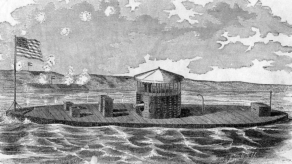 USS Monitor during the American Revolutionary War